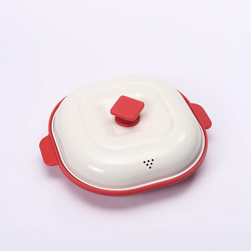 Large Capacity Microwave Grill Pan with Non-Stick Coating
